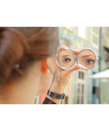 Rose Gold Compact Travel Mirror - Perfect Gift for Sister | Handheld Portable Folding Makeup Mirror for Birthday, Graduation, Wedding, Christmas - Buy Online on GoSupps.com
