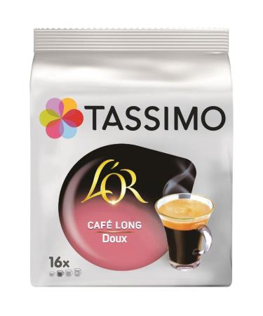 SONDEY Set of 6 Units Tassimo L'Or Long Sweet Coffee in Pods 16 Pods 89 g Box Size