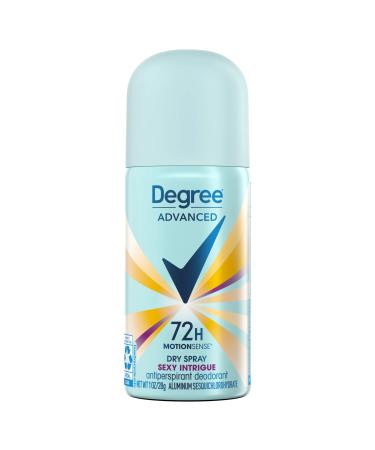 Degree Advanced Antiperspirant Deodorant Spray Sexy Intrigue 3 Pack Travel Deodorant for Women 72H Protection 1 Oz Ea