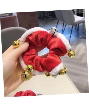 Beavorty 1Pc Christmas hair tie xmas elastic hair rope christmas seasons scrunchies christmas ponytail holders xmas scrunchies with bell holiday hair ties child coral fleece trumpet manual - Buy Online on GoSupps.com