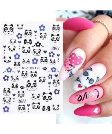 Sliders Decals Glitter Cute Shiny Charms Nail Stickers Panda 3D(STZ-CS120) - Buy Online on GoSupps.com