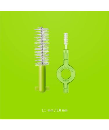 Curaprox Prime CPS 011 Green - Premium Interdental Brushes - Interdental Flosser - 25 Brushes & 25 Small Handles - Interdental Flossers Pack - Buy Online on GoSupps.com