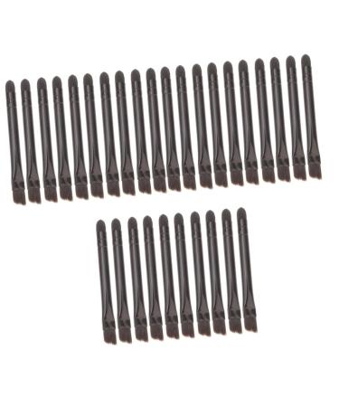 BIUDECO 30 Pcs Eye Shadow Brush Concealer Brush Sponge Applicator Smudge Brush Black Stainless Steel