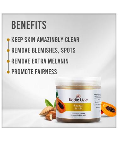 Scrub - Papaya 100ml | Natural Exfoliating Scrub for Radiant Skin | International Shipping Available - Buy Online on GoSupps.com