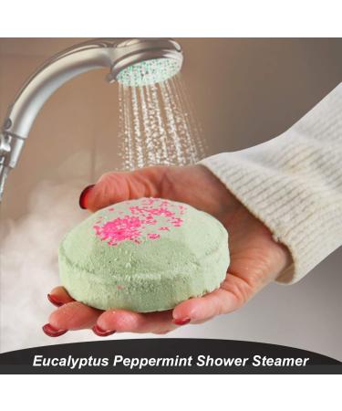 Eucalyptus Peppermint Shower Steamers - Aromatherapy Stress Relief Set - Buy Online on GoSupps.com