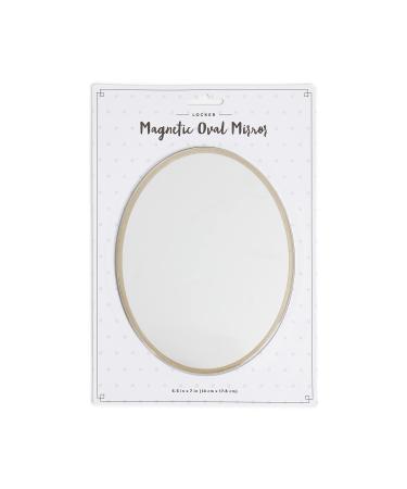 U Brands Magnetic Gold Locker Mirror  5.5  x 7