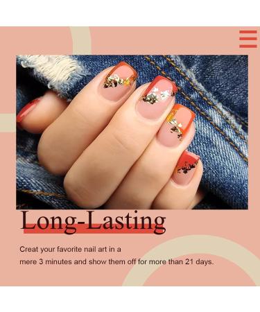 Arte Clavo Gel Nail Colors 29PCS Set with Top Coats & Base Coat - Red, Brown, Orange and Glitter UV Gel Varnish Starter Kit | S2402 Brown Orange Collection - Buy Online on GoSupps.com