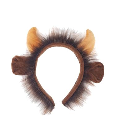 Beavorty Animal Headgear Headband Photo Props Birthday Animal Costume Accessories Adult Photo Props for Photoshoot Photo Props for Photo Booth Ox Horn Child Halloween Fabric Trumpet