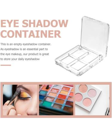 LALAFINA 10pcs Eyeshadow Boxes Compartment Eyeshadow Organizer Lipstick Containers 6x6cm Transparent - Buy Online on GoSupps.com