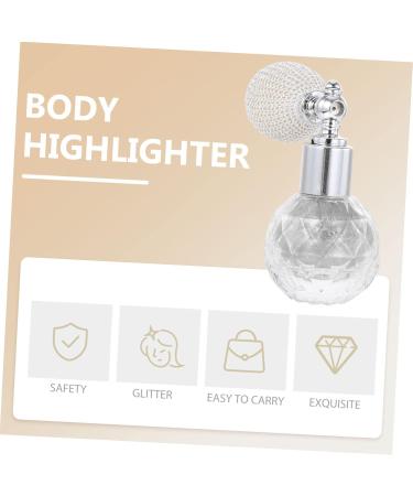 POPETPOP 2 Pcs Body Air Bag Powder Face Highlighter Glitter Dust Spray Powder Glitter Bottle Bride Cosmetic Silverx2pcs mediumx2pcs - Buy Online on GoSupps.com
