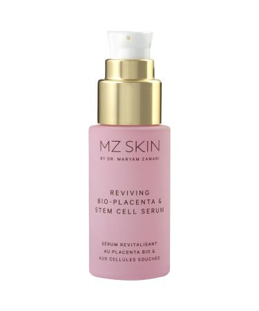 MZ Skin Reviving Bio-Placenta & Stem Cell Serum - Night Treatment for Powerful Rejuvenation With Peptides Squalane & Hyaluronic Acid Perfect For Anti-Aging Wrinkles & Fine Lines 1.01 Fl Oz