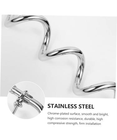 Angoily 3-Piece Dog Coupling Ground Anchor - Chrome Plated Metal Pet Tie Set (42x8.5x4cm) - Durable Silver Pet Accessories - Buy Online on GoSupps.com