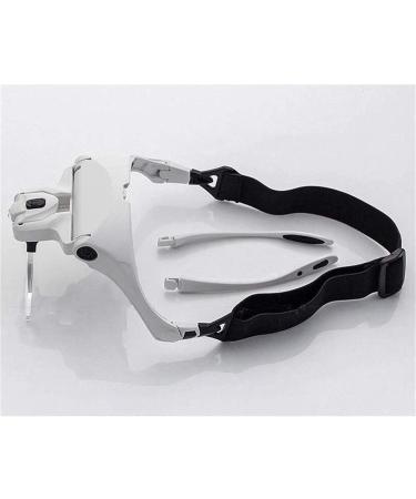 Headband Magnifier Head MountLighted Magnifying Glasses Head Magnifier Glasses with Led Professional Jeweler's Loupe Light Headband Magnifying for Reading Jewellery Loupe for Hobbies Reading Better - Buy Online on GoSupps.com