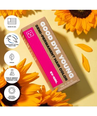 Good Dye Young Semi Permanent Red Hair Dye (All In This Together) - UV Protective Conditioning Burgundy Hair Color | Lasts 15-24+ Washes - Buy Online on GoSupps.com