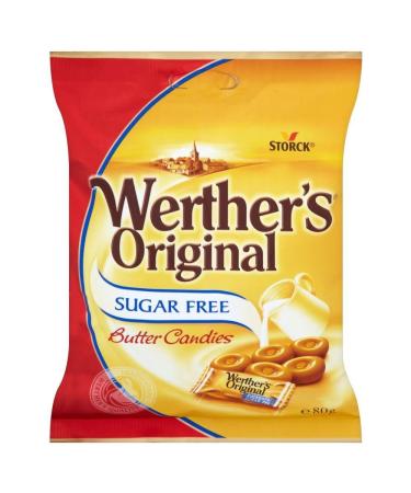 Werther's Original Werther Original Sugar Butter-Free Sweets (80g) - Pack of 6