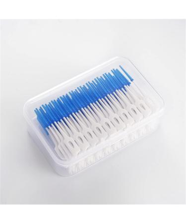 Interdental Brush Toothpick & Dental Floss - Double Head 160 Pack - Small Gap Blue Brushes for Effective Oral Care - Buy Online on GoSupps.com