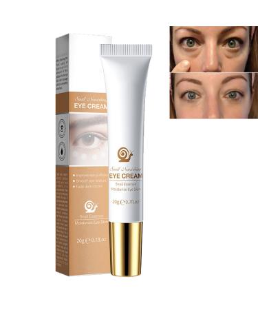 KOAHDE Remove Eye Bags Eye Cream Anti-Age Eye Cream Rapid Reduction Eye Bags Eye Cream Brighten Dark Circle Eye Cream Snail Moisturizing Eye Cream Remove Dark Circles Eye Cream Reduce Dark Circles 20g