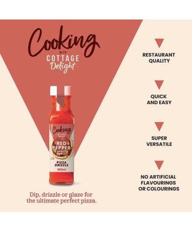 Cottage Delight - Red Pepper and Roasted Garlic Pizza Drizzle 100ml - Buy Online on GoSupps.com