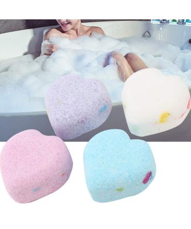 4PC Heart Shape Bath Bomb Set - Aromatherapy Body Cleanser & Moisturizer Gift for Women Girls & Kids - Buy Online on GoSupps.com
