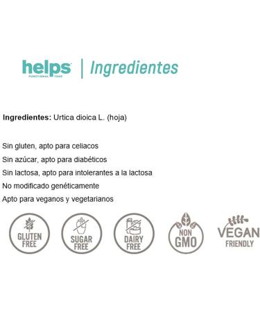  HELPS PHARMADUS BOTANICALS HELPS INFUSIONS - Loose leaf green nettle infusion. Nettle tea with diuretic effect. 100-gram loose leaf bag. Pack of 3 - Buy Online on GoSupps.com