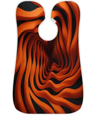 Abstract Ocean Shark Beard Bib Apron - Ultimate Beard Hair Catcher for Men | Perfect Father's Day & Christmas Gift with Suction Cups - Buy Online on GoSupps.com