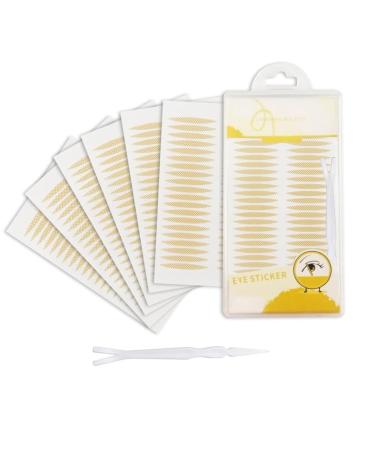 TORMEN 120 Pairs Double Eyelid Lift Strips Invisible Double Eyelid Tape Stickers Waterproof Natural Lace Mesh with Forked Rods for Covered Droopy Single Eyelids Fits Most Eye Shapes(Olive-Shaped)