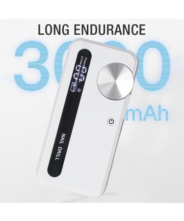 Electric Nail Polisher Easy to Use Electric Nail Grinder Set Portable for Nail Polishing (Pearl White) - Buy Online on GoSupps.com