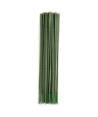 BWWNBY 100pcs Plastic Floral Stem  Artificial Flower Rod  Plant Stub Wire Green Florist Wires  Ideal for The Crafts Person  17CM and 25CM(Size:25cm)