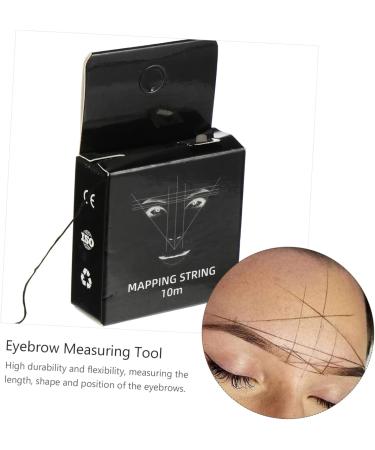 Gogogmee Ink Pattern Embroidery Thread Ruler Brows Eyebrow Mapping Thread Brow Stencil Brow Ruler Draw a Line - Buy Online on GoSupps.com