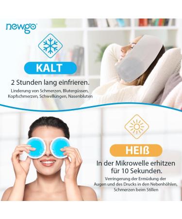 Newgo Reusable Cooling Pads - 14 Mini Cold-Warm Compresses for Children Eyes Breastfeeding & Wisdom Tooth Relief | Eco-Friendly Fleece Shell - Buy Online on GoSupps.com