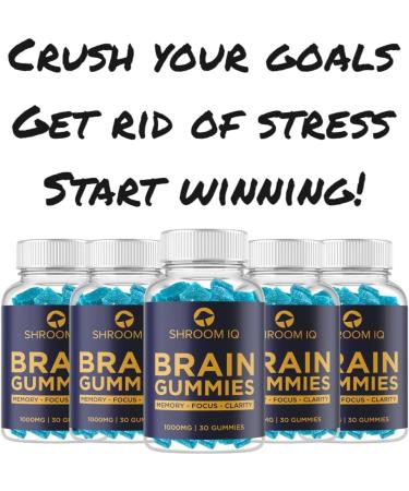 Shroom IQ Brain Supplements for Memory and Focus - Nootropic Gummies for Brain Booster - Buy Online on GoSupps.com