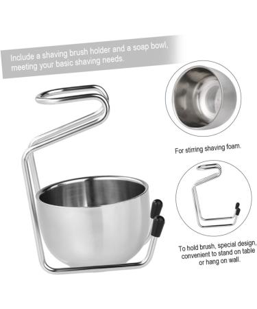 Minkissy Stainless Steel Brush Stand Holder - Boyfriend & Dad Gift | Razor & Beard Brush Holder with Bearing Bracket - Buy Online on GoSupps.com