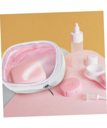 Homsfou 2-Box Contact Lens Organizer | Stylish Glasses Case for Women | Dual Container & Zipper Holder - Buy Online on GoSupps.com