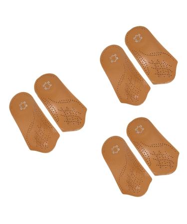FOMIYES 3 Pairs Insoles for High Heels Foot Arch Support Insoles Arch Half Pad Half Shoe Insoles Men Women Arch Support for Crutches Handle Pads Inner Cushion Thin Men and Women