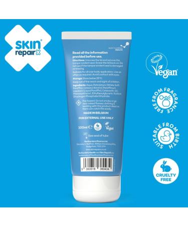SkinRepairX Emollient Cream 100ml for Dry Skin Eczema Psoriasis Nappy Rash Dermatitis. Vegan Fragrance Free Suitable from Birth - Buy Online on GoSupps.com