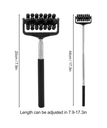 Back Massage TeleskoProll Device - Portable Massage Stick for Body Relief | Ideal for Men & Women - Comfort & Care in Black - Buy Online on GoSupps.com