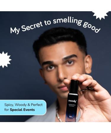 Moody Premium Cedar Spice Perfume for Men | Eau De Parfum | Long Lasting Scent Upto 8 Hours | Luxurious EDP Fragrance with 20% Perfume Oil 100ml - Buy Online on GoSupps.com