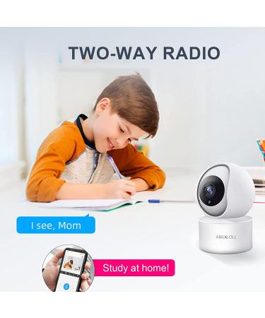 AIBUCOLL WiFi Indoor Home Security Camera- Smart Baby & Pet Monitor- 1080P Resolution- Night Vision- Apple & Android Compatible - Buy Online on GoSupps.com