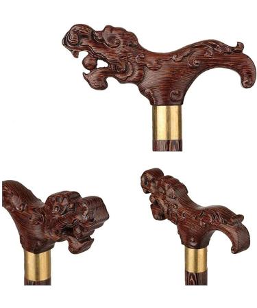 Walking Stick Wood Carving Crutches Cane Walking Aid for Elderly Pregnant Women 4 Family Elegant - Buy Online on GoSupps.com