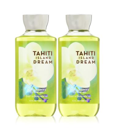 Bath and Body Works Gift Set of of 2 - 10 Fl Oz Shower Gel (Tahiti Island Dream)