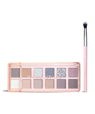 Revolution Beauty The Rebel Icon Eyeshadow Palette Gift Set - Smokey Eye Palette & Blending Brush | Vegan & Cruelty-Free Holiday Gift - Buy Online on GoSupps.com