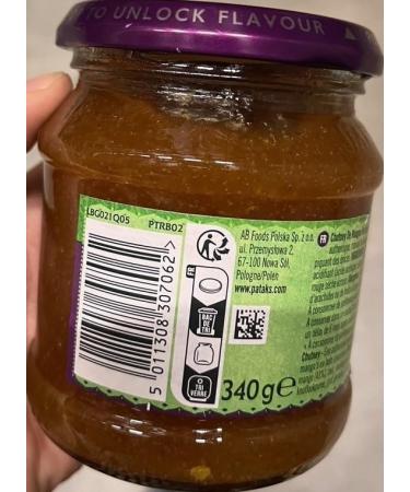 PATAK'S Chutney la mangue sec - 340 g 340 g (Lot de 1) - Buy Online on GoSupps.com