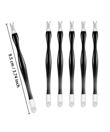 Allstarry 30-Piece Nail Cuticle Trimmer Set - Double Head Dead Skin Cuticle Knife Removal Fork - Nail Cleaner & Pusher Tools for Men and Women - Black - Buy Online on GoSupps.com