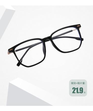Square TR90 Blue Light Blocking Glasses for Men & Women - UV Protection Computer & Reading Glasses in Black & Rose Gold - 43mm - Buy Online on GoSupps.com