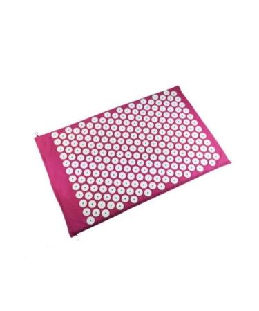 Dunlap massage pillow acupuncture pillow mattress acupressure mat spike yoga massage pads head massage pillow massage pillows (size: pink mat)