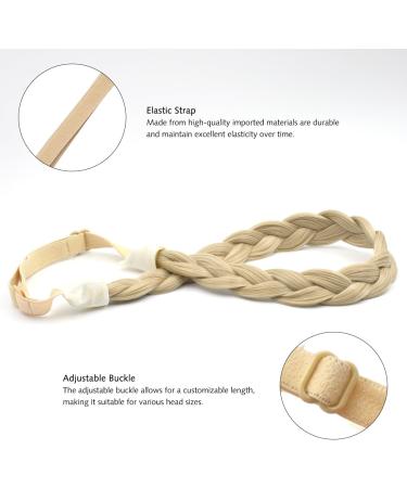 Yamel Braid Headband Adjustable Braided Hairband Mix Blonde Headbands for Women Synthetic Hair Plait Hairband Braided Headband Elastic - Buy Online on GoSupps.com
