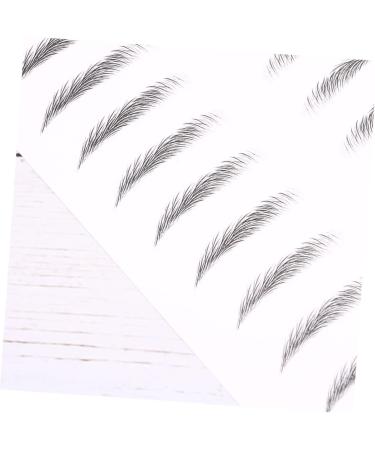 PLAFOPE 4 Sheets Pairs Hair-like Simulation Artificial Eyebrow Patch Simulation Eyebrow Black - Buy Online on GoSupps.com