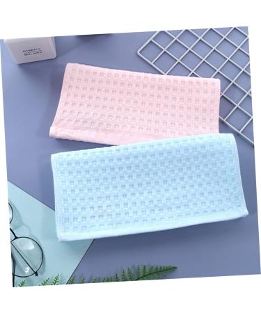 4pcs FRCOLOR Cotton Towel Set | Absorbent Makeup Remover & Facial Washcloths | Bathroom & Bath Supply Accessory | Baby Scarf | Blue - Buy Online on GoSupps.com