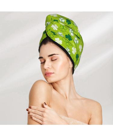 Quick-Dry Hair Towel Wrap with Button - Ultimate Hair Drying Turban | Perfect for St. Patrick's Day Gift - Buy Online on GoSupps.com