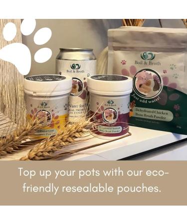 Boil & Broth Beef Broth Powder for Dogs - 100% Pure Protein | Type II Bovine Collagen | British Grass-Fed | Hip & Joint Support | Digestive Health | 35.00g (Pack of 1) - Buy Online on GoSupps.com